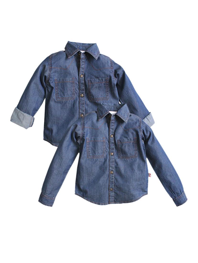 navy blue denim shirt - 15751996 - Zoom Image - 1