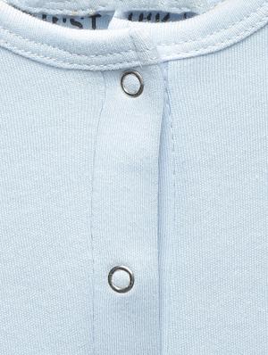 light blue cotton onesie - 15754339 - Standard Image - 3
