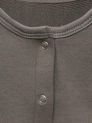 grey cotton onesie - 15754340 - Standard Image - 3