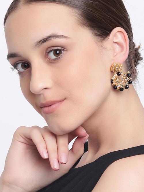 gold plated jhumka earring - 15754393 - Standard Image - 1