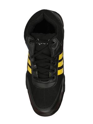 black leatherette sport shoes - 15755364 - Standard Image - 4