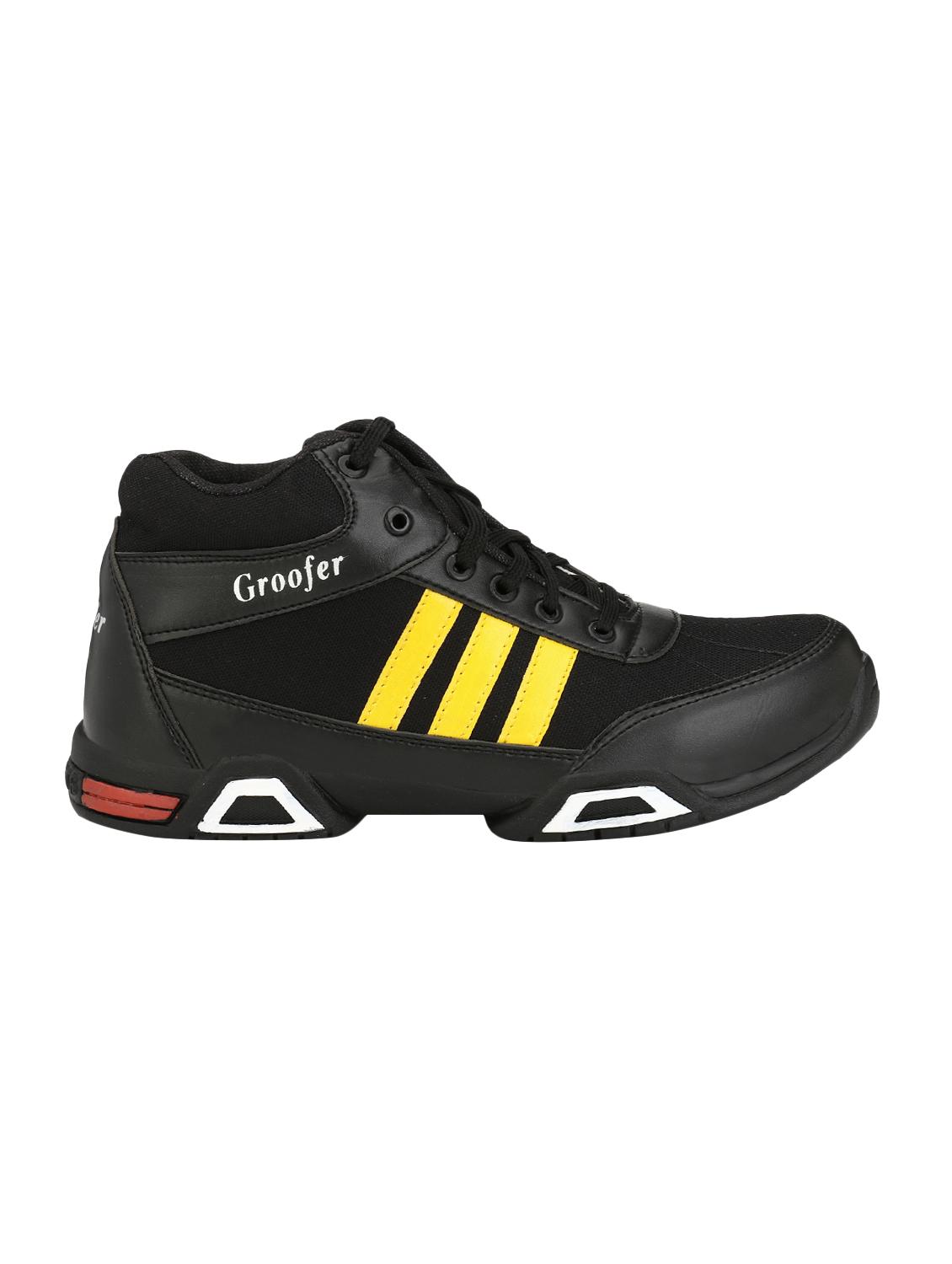 black leatherette sport shoes - 15755364 - Zoom Image - 2
