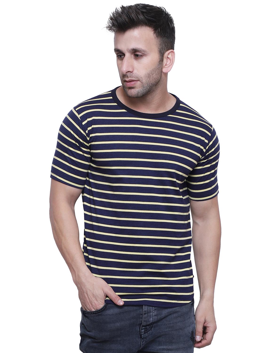 navy blue striped t-shirt - 15755715 - Zoom Image - 1