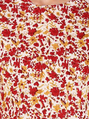 printed flared kurta - 15755834 - Standard Image - 4