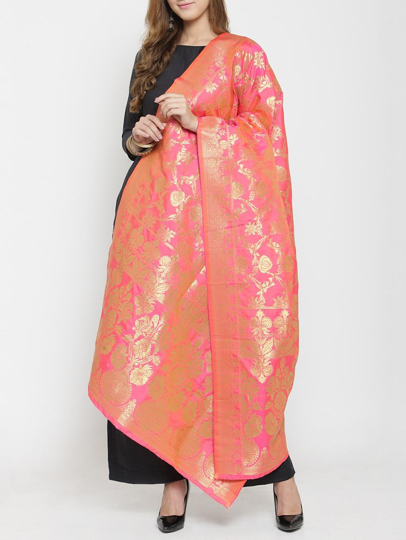 self-design banarasi dupatta - 15755865 - Zoom Image - 1
