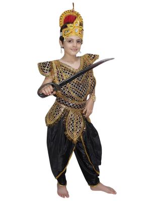 black polyester ravana costume - 15756135 - Standard Image - 2