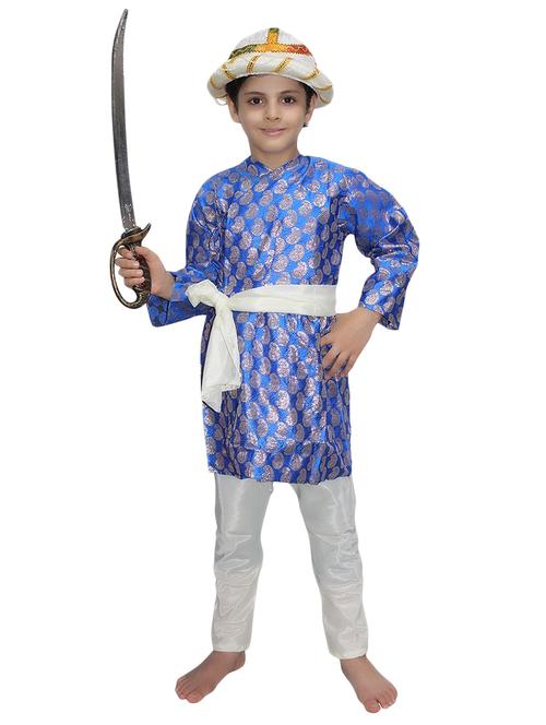 blue polyester tipu sultan costume - 15756238 - Standard Image - 1