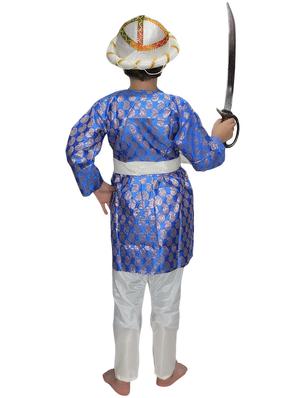 blue polyester tipu sultan costume - 15756238 - Standard Image - 3