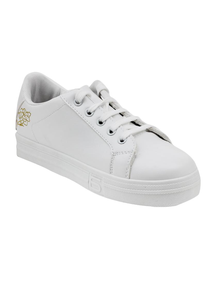 white lace-up sneakers - 15756329 - Zoom Image - 1
