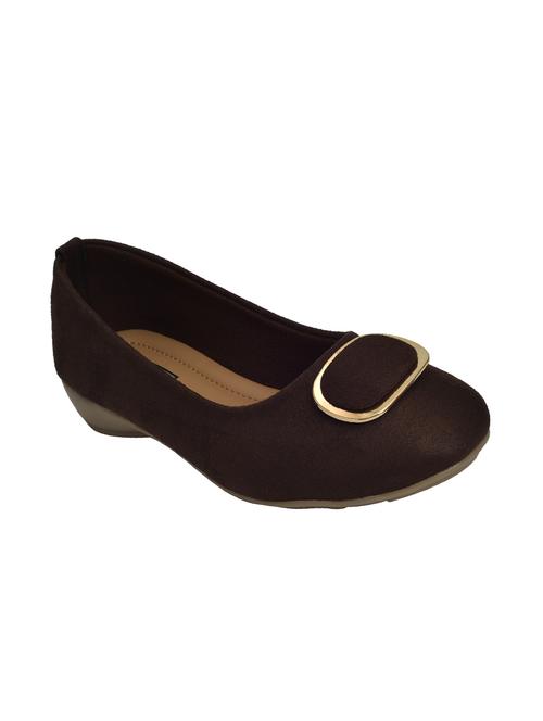 brown slip on ballerinas - 15756378 - Standard Image - 1
