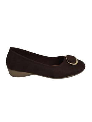 brown slip on ballerinas - 15756378 - Standard Image - 2