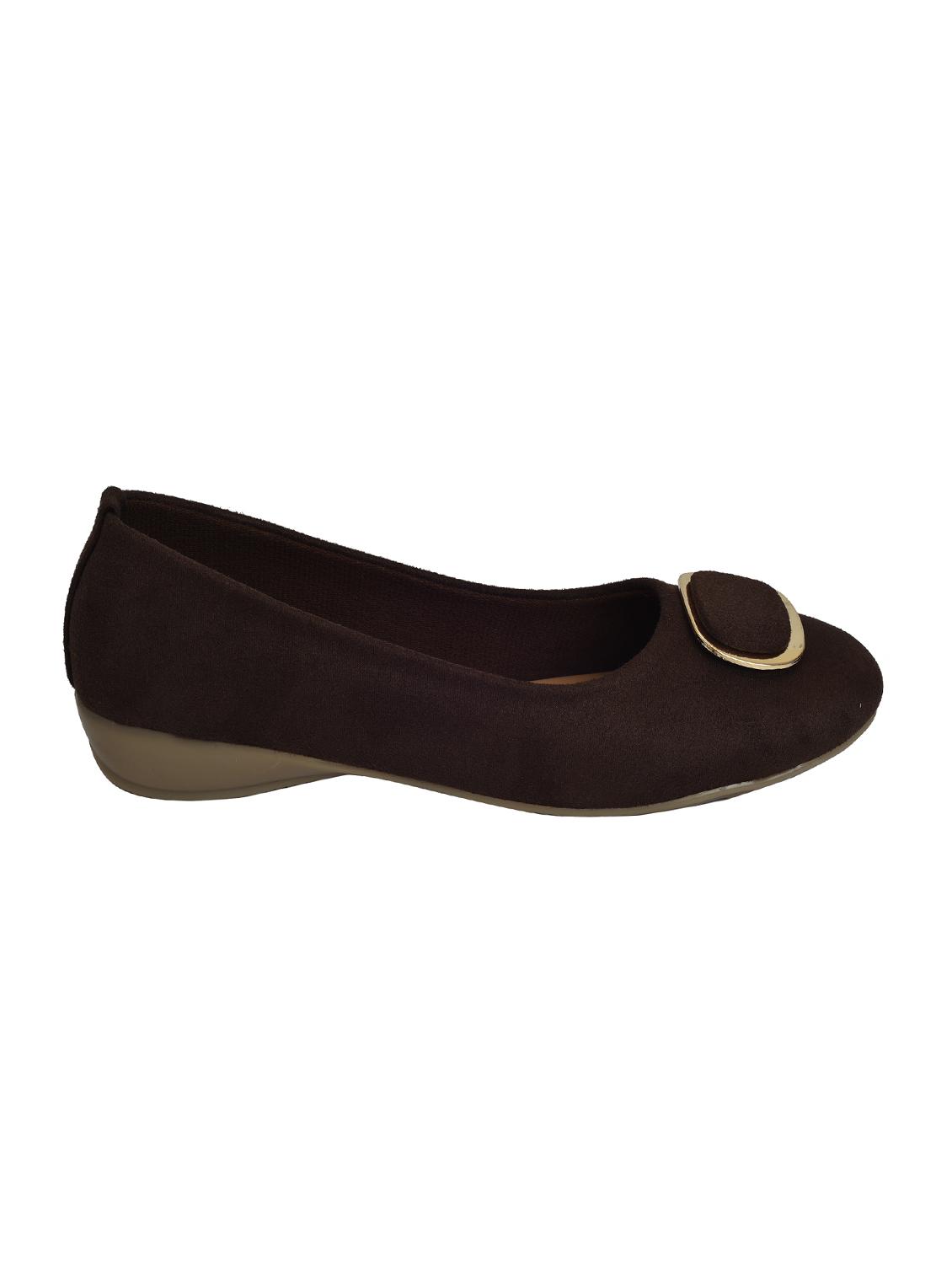brown slip on ballerinas - 15756378 - Zoom Image - 2