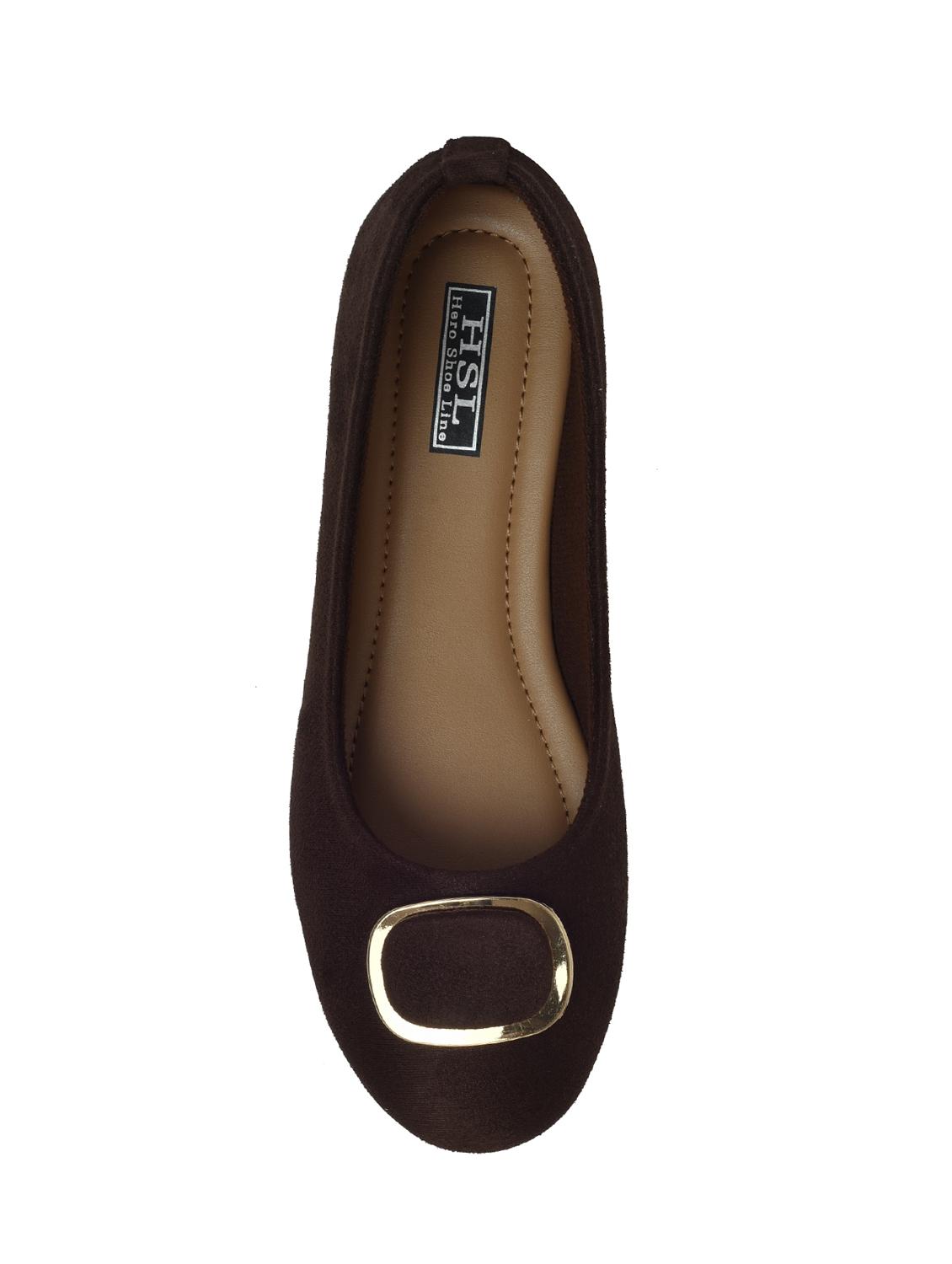 brown slip on ballerinas - 15756378 - Zoom Image - 4
