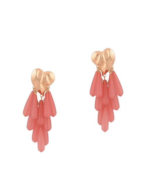 red metal drop earring - 15757795 - Standard Image - 1