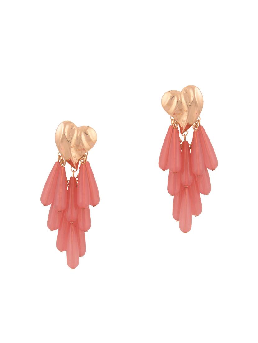 red metal drop earring - 15757795 - Zoom Image - 1