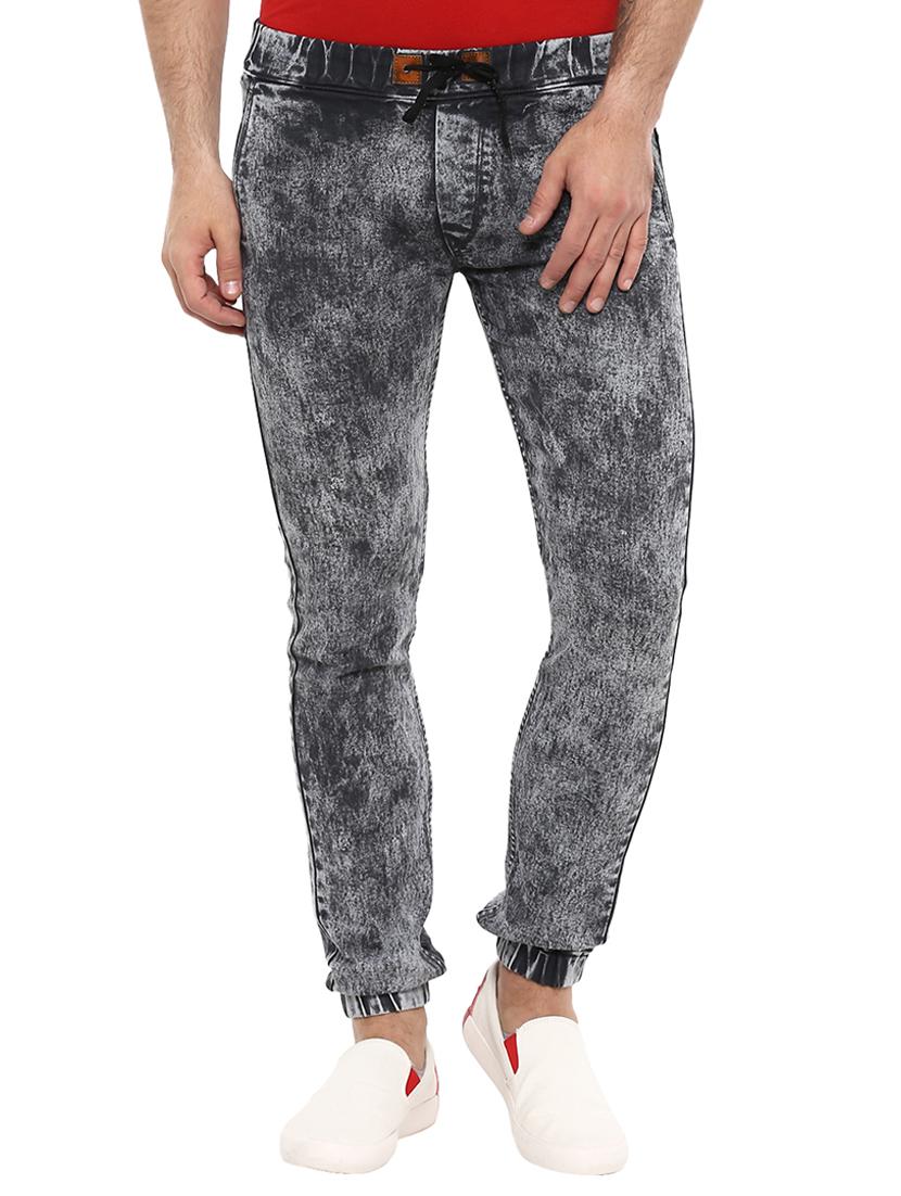 grey cotton blend jogger - 15759225 - Zoom Image - 1