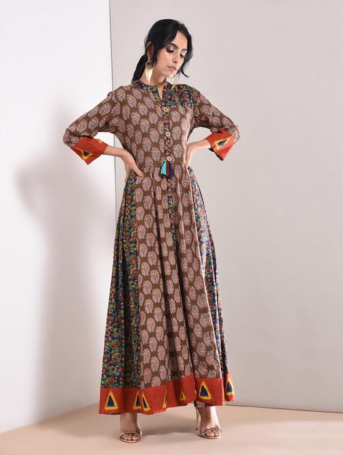 A-line printed kurta - 15760007 - Standard Image - 1