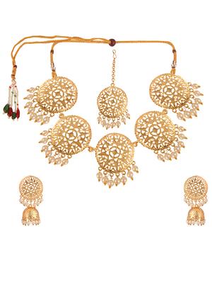 gold plated choker necklace - 15760347 - Standard Image - 2