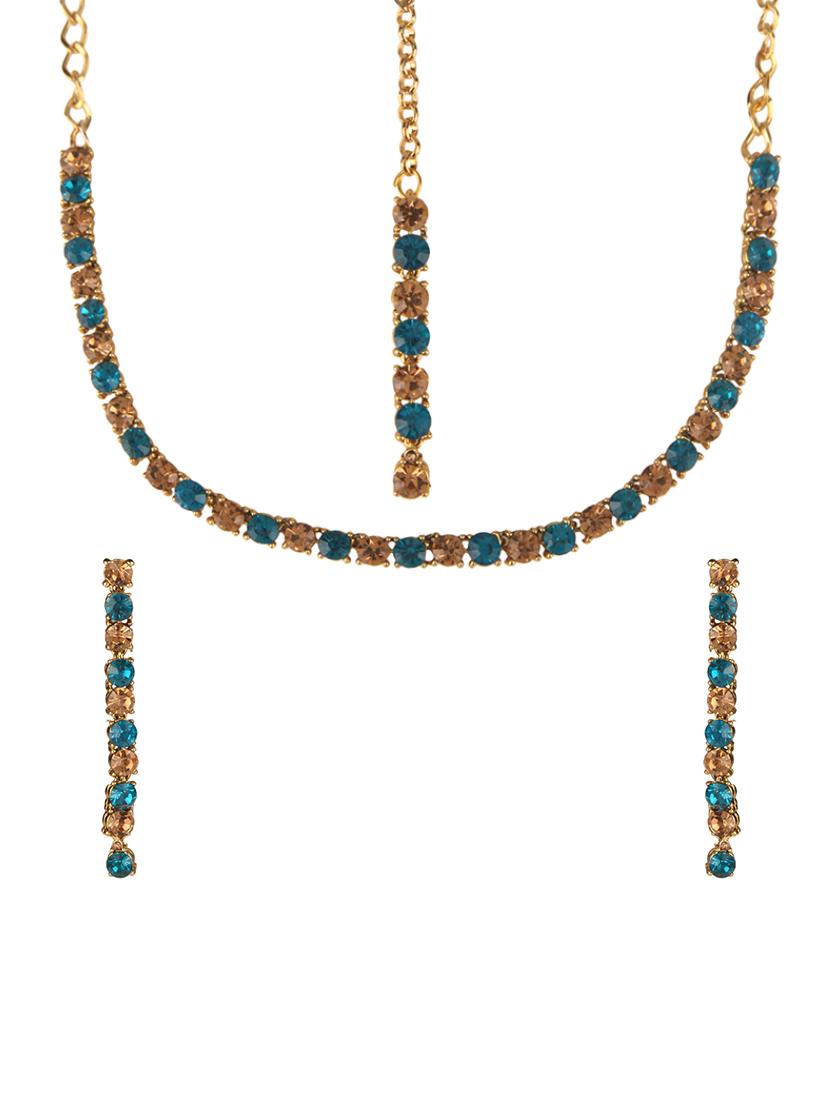 gold plated choker necklace - 15760349 - Zoom Image - 1
