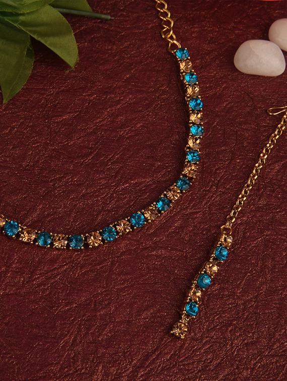 gold plated choker necklace - 15760349 - Zoom Image - 6