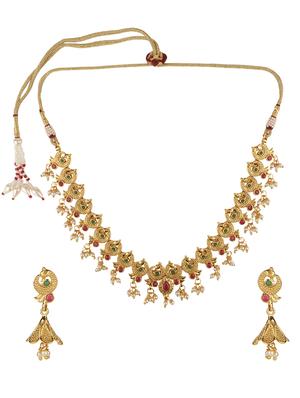 gold plated choker necklace - 15760353 - Standard Image - 2