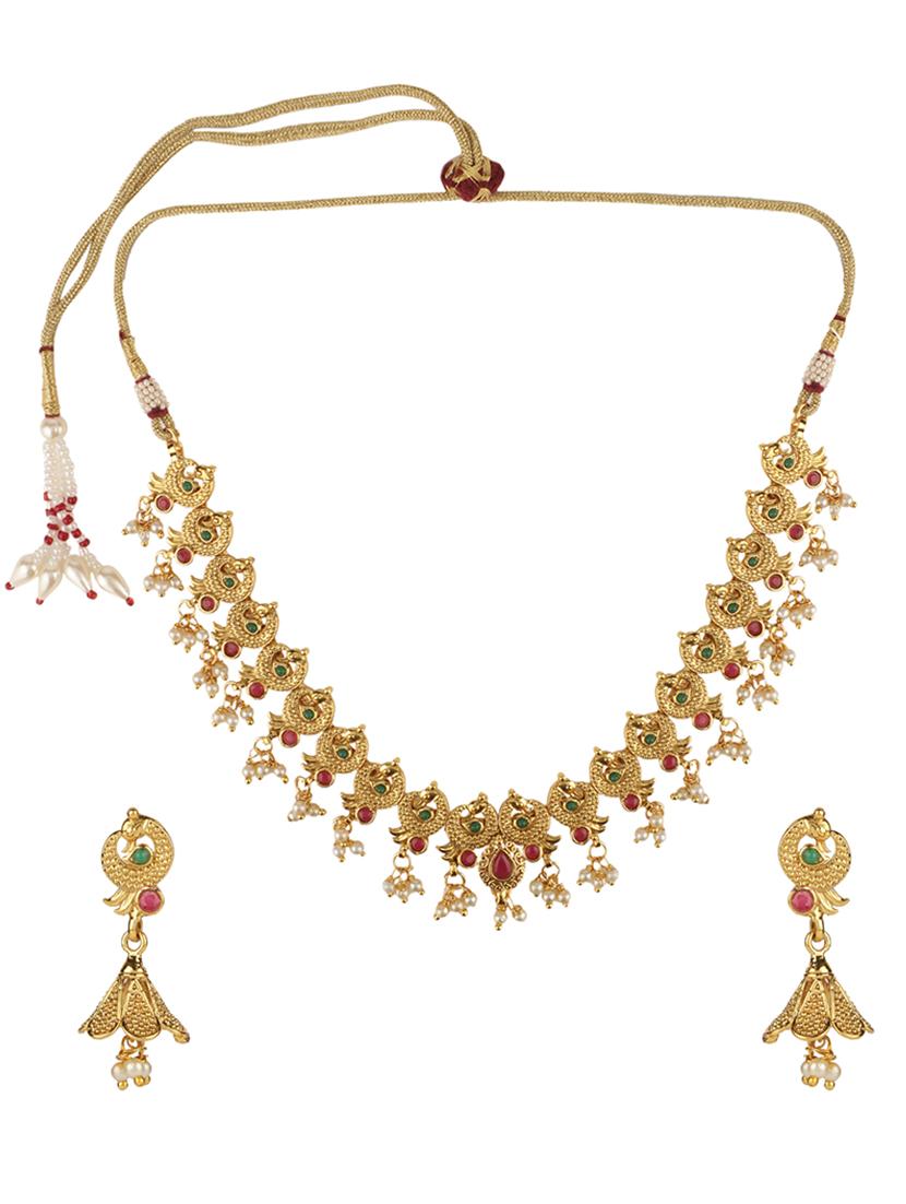 gold plated choker necklace - 15760353 - Zoom Image - 2