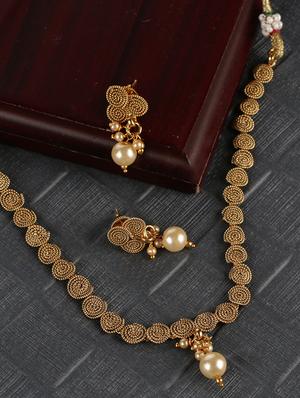gold plated choker necklace - 15760354 - Standard Image - 5