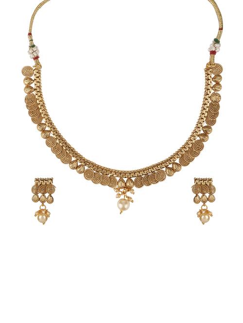 gold plated choker necklace - 15760358 - Very Small Image - 1