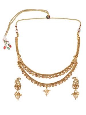 gold plated choker necklace - 15760359 - Standard Image - 2
