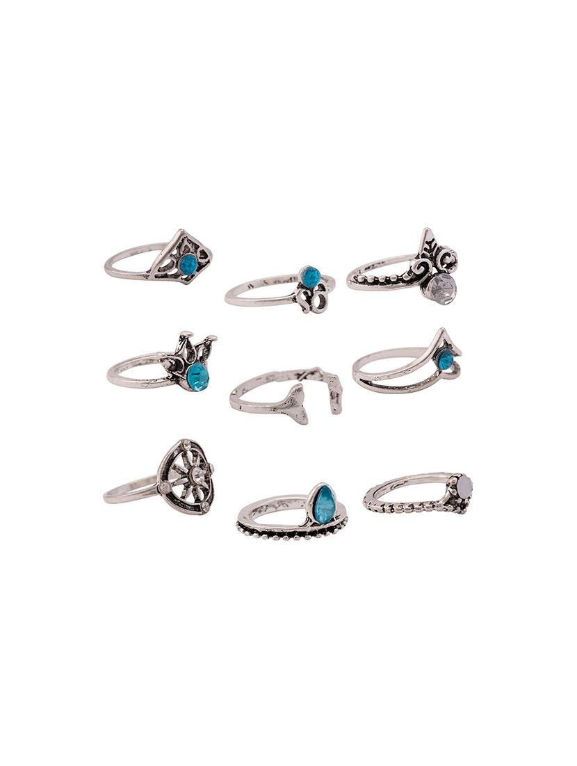 silver metal finger ring - 15761092 - Zoom Image - 1