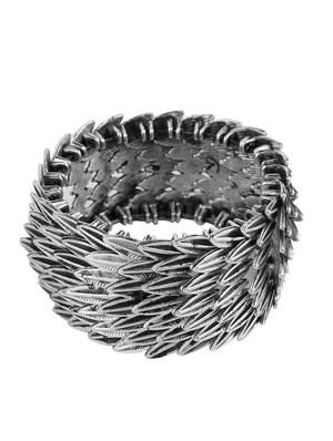 silver metal bangle bracelet - 15761856 - Standard Image - 3