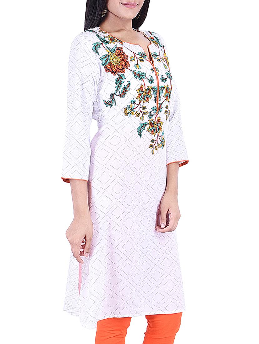 printed straight kurta - 15763857 - Zoom Image - 2