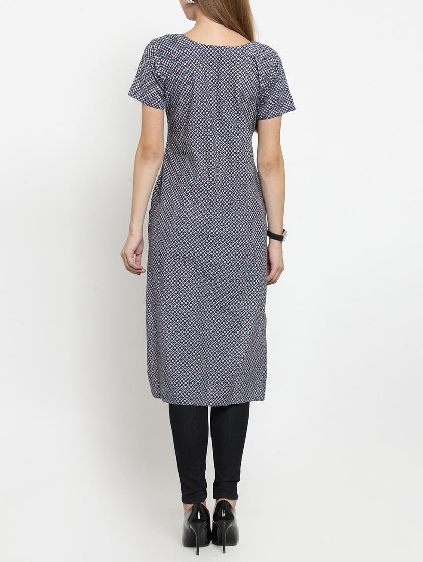 printed straight kurta - 15764043 - Zoom Image - 3