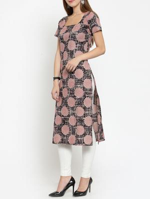 printed straight kurta - 15764044 - Standard Image - 2