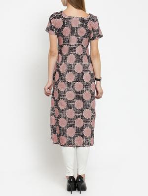 printed straight kurta - 15764044 - Standard Image - 3
