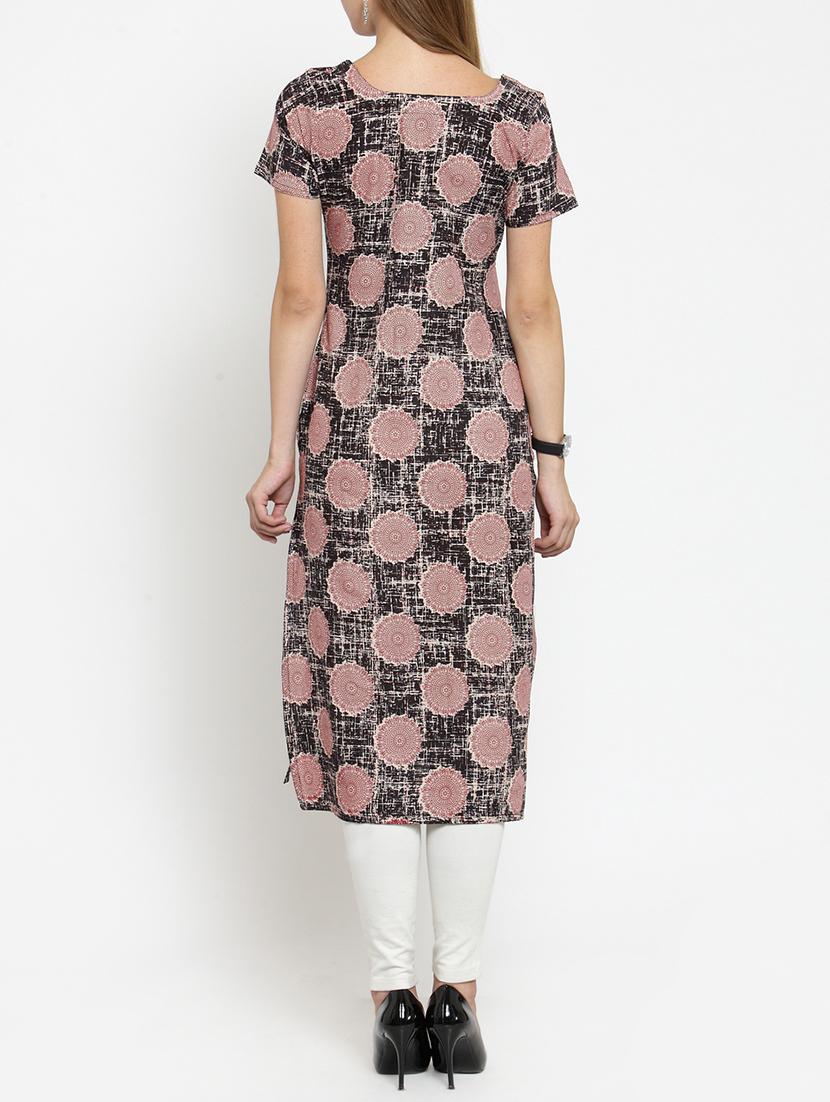 printed straight kurta - 15764044 - Zoom Image - 3