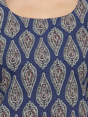 printed straight kurta - 15764046 - Standard Image - 4