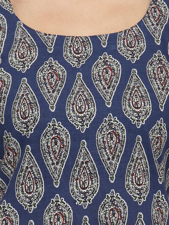 printed straight kurta - 15764046 - Zoom Image - 4