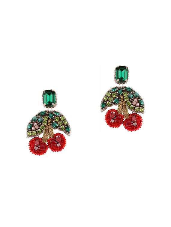 red brass drop earring - 15764212 - Zoom Image - 1