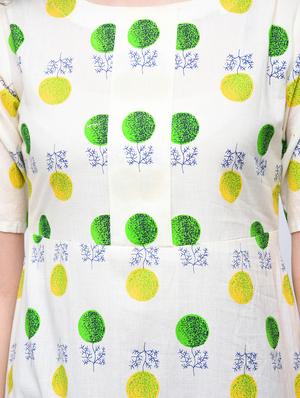 a-line polka dot kurta - 15765025 - Standard Image - 5