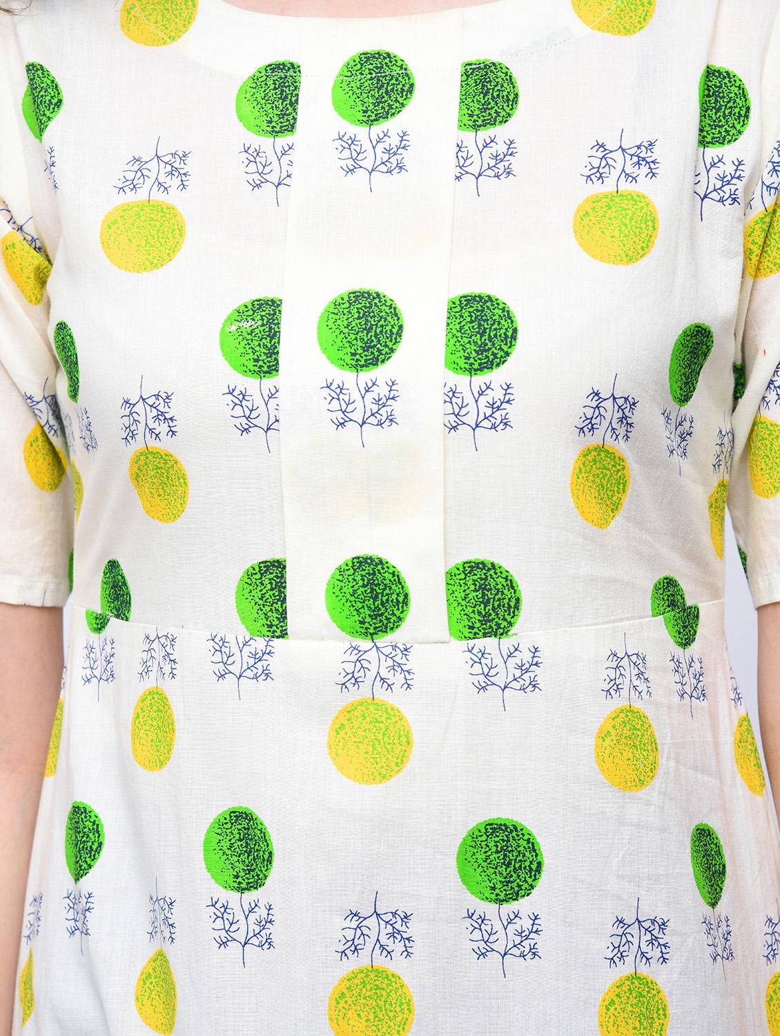 a-line polka dot kurta - 15765025 - Zoom Image - 5