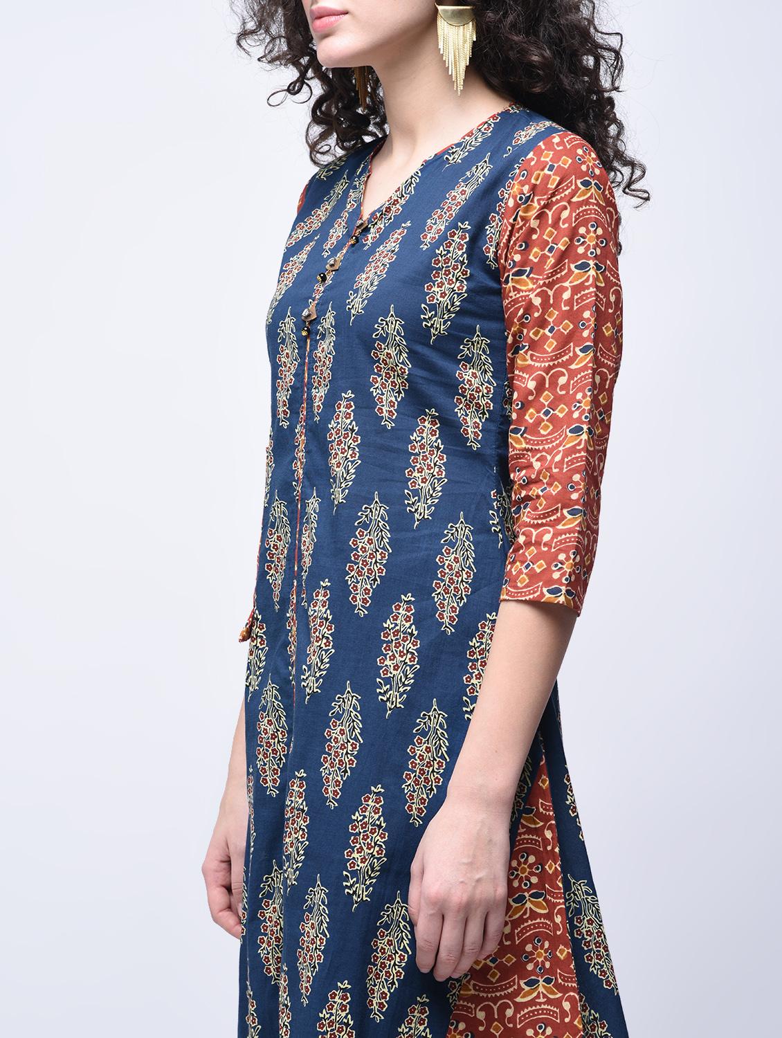 asymmetric printed kurta - 15765059 - Zoom Image - 2