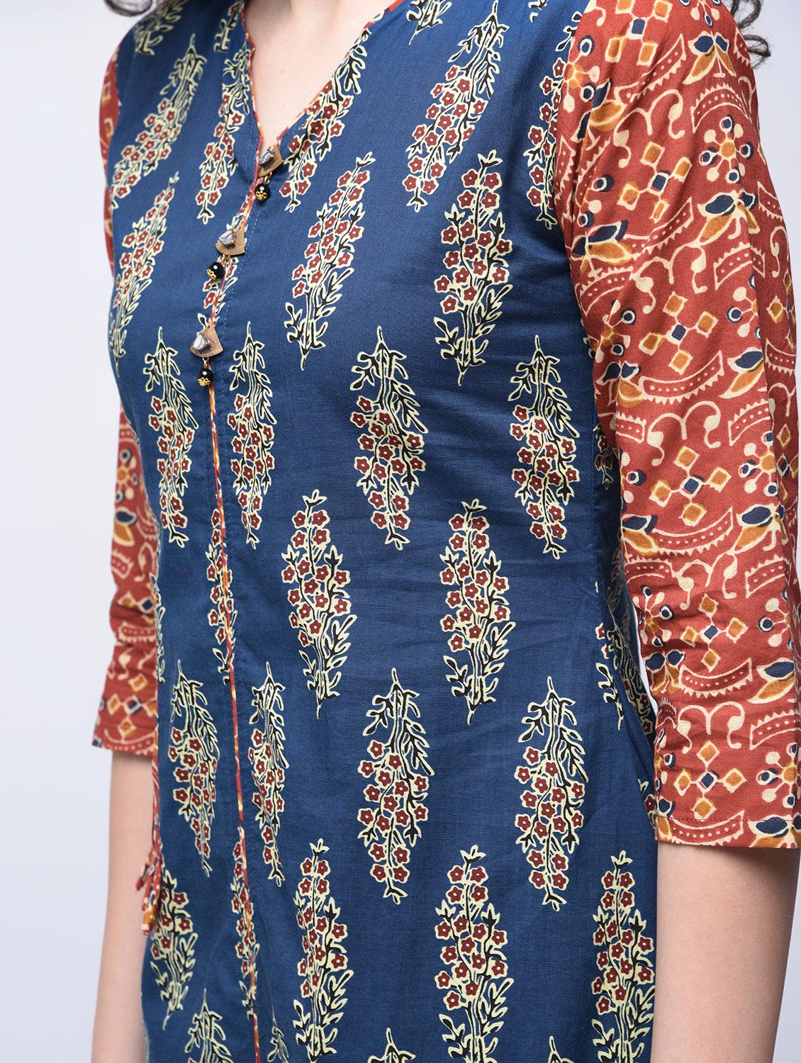 asymmetric printed kurta - 15765059 - Zoom Image - 5