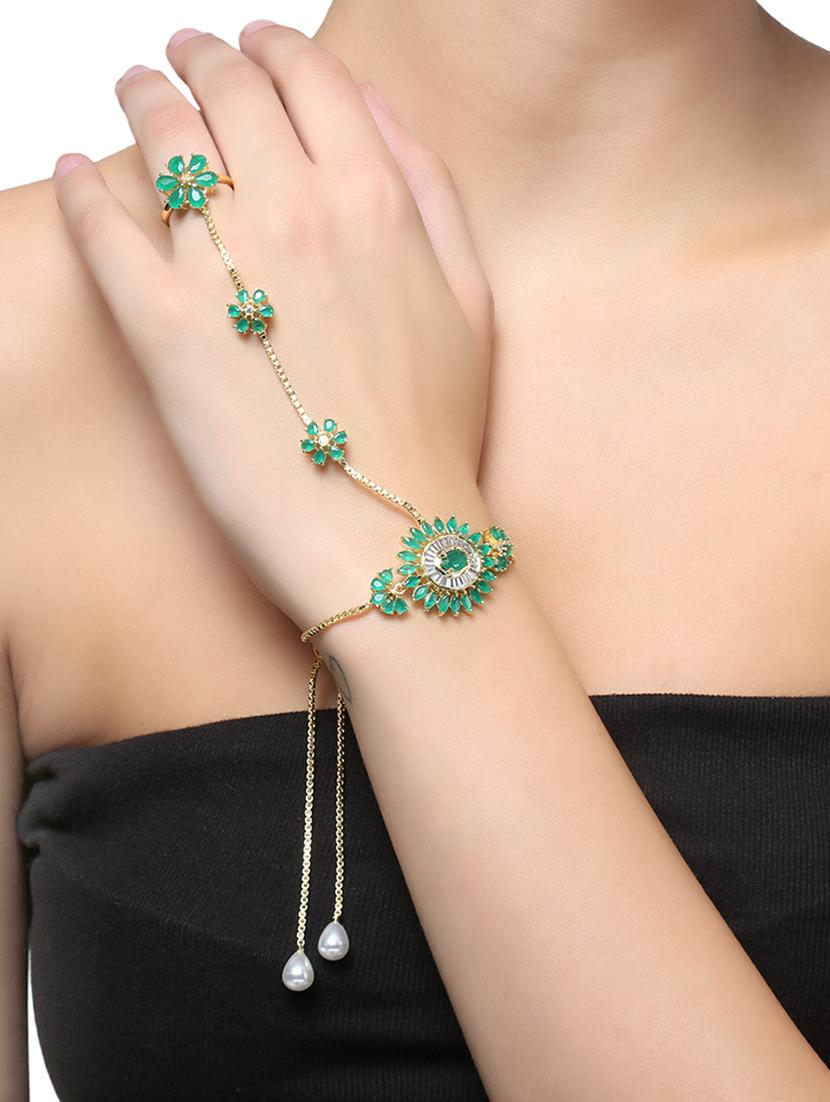 green bangle bracelet - 15765193 - Zoom Image - 3