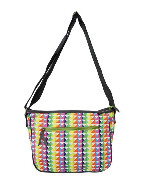 multi colored canvas messenger sling bag - 15765230 - Standard Image - 1