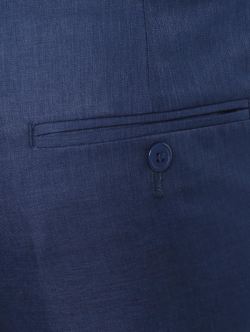 blue polyester blend flat front formal trouser - 15765793 - Zoom Image - 5