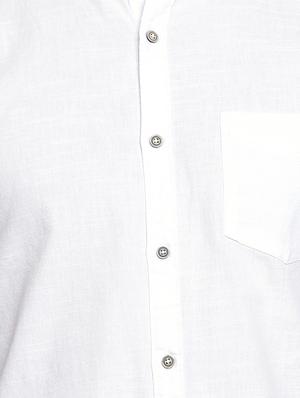white solid casual shirt - 15766691 - Standard Image - 5
