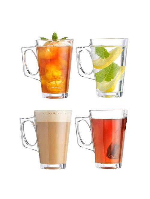 Coffee Glass Mug, 260 ml, Set of 4 - 15767127 - Standard Image - 1