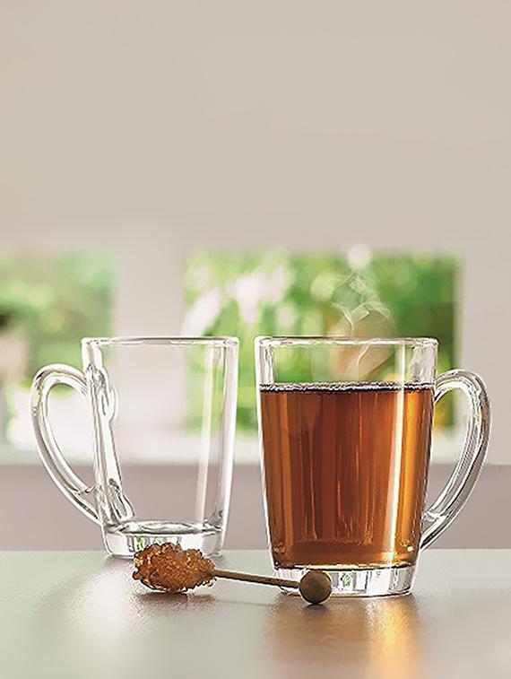 incrizma glassware pasabahce classic glass coffee tea mug - 330 ml,set of 2 - 15767133 - Zoom Image - 1