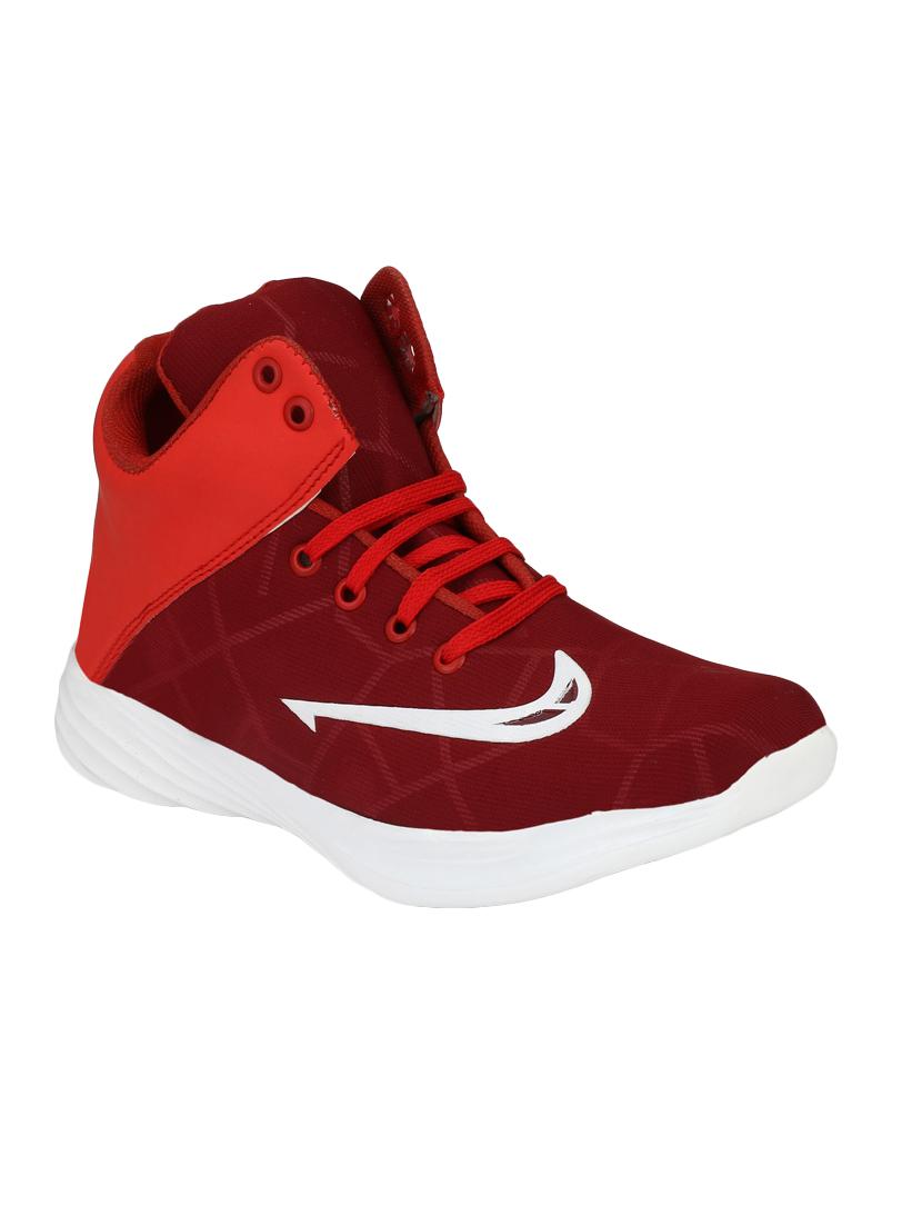 red lace up sport shoes - 15769549 - Zoom Image - 1